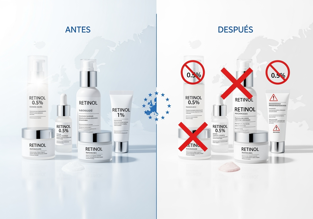 Regulación del retinol en la Unión Europea 2025