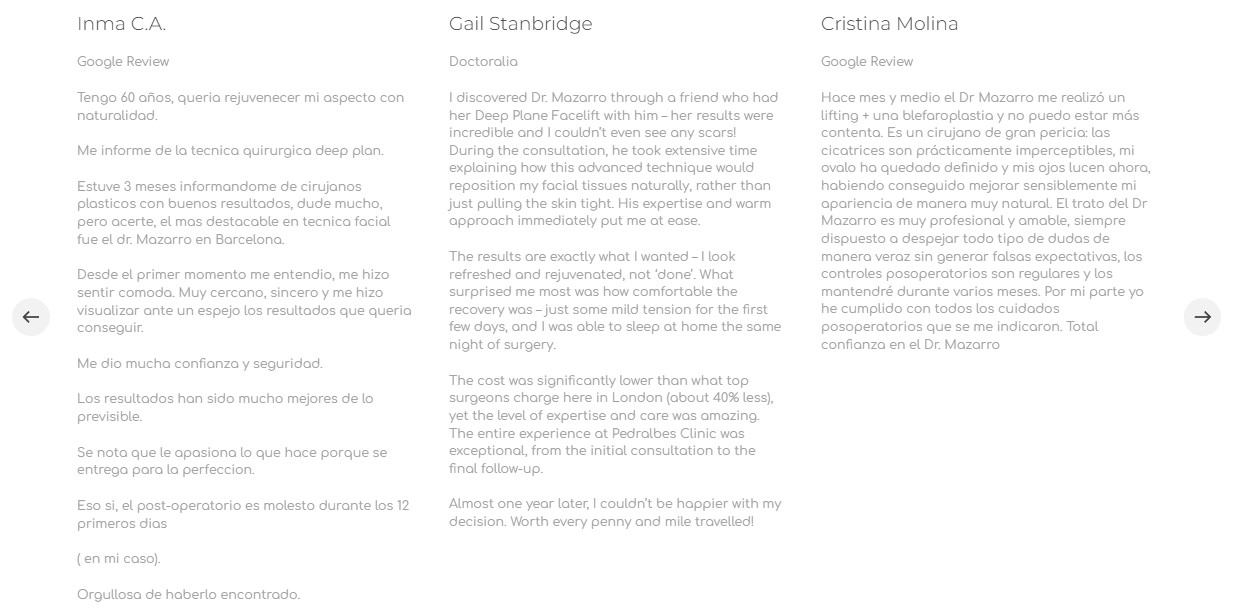 Opiniones Dr. Mazarro